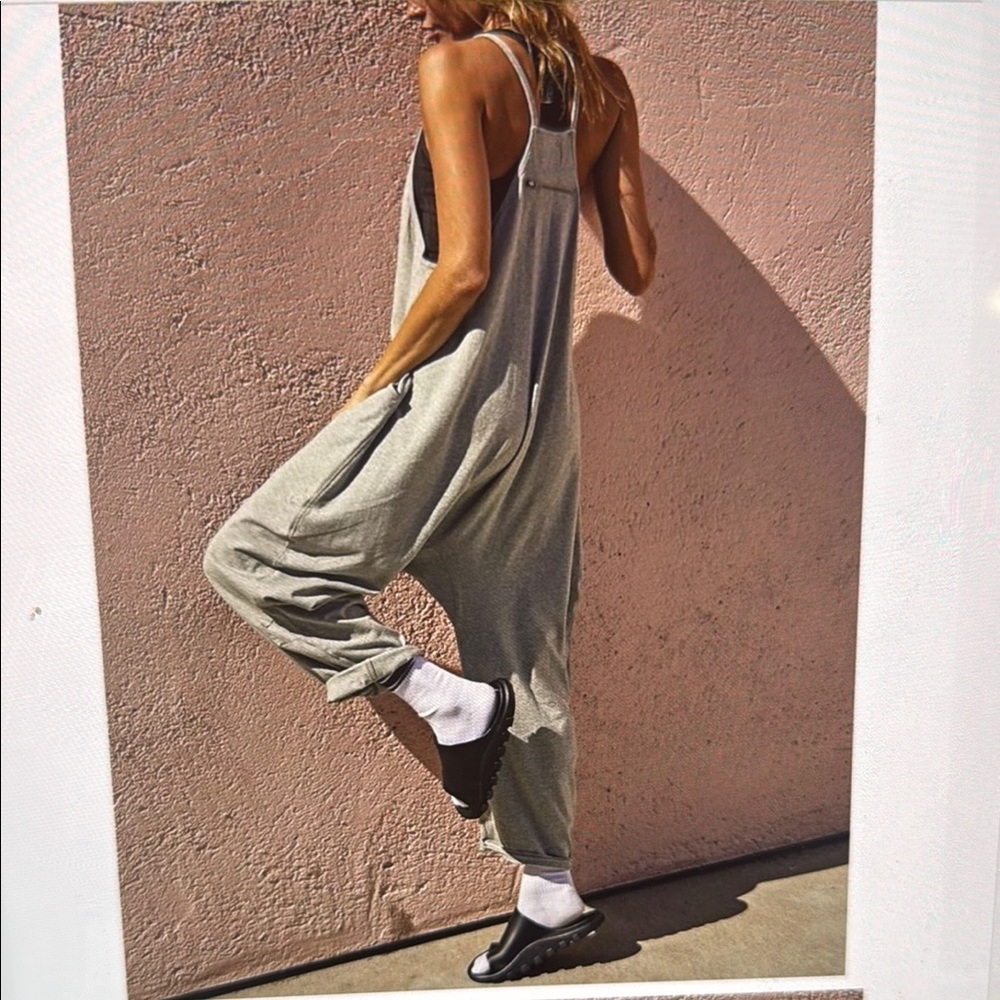 Free People Hot Shot Onesie Heather Grey